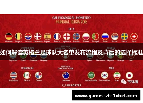 如何解读英格兰足球队大名单发布流程及背后的选择标准